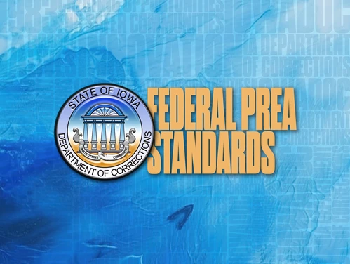 Official DOC seal next to the words Federal PREA Standards