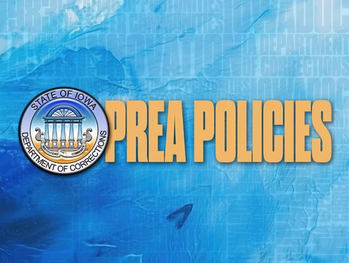 Official DOC seal next to the words PREA Policies