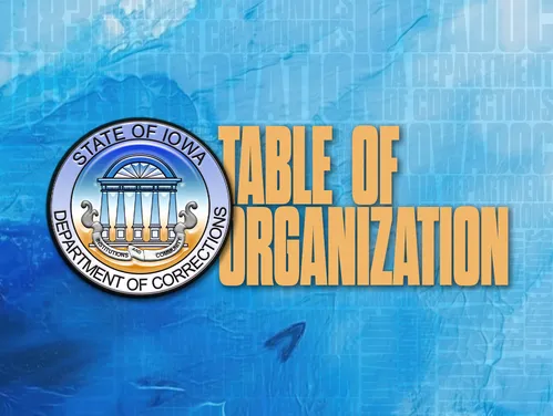 Official DOC seal next to the words Table of Organization