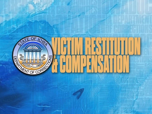 Official DOC seal next to the words Victim Restitution & Compensation