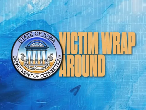 Official DOC seal next to the words Victim Wrap Around