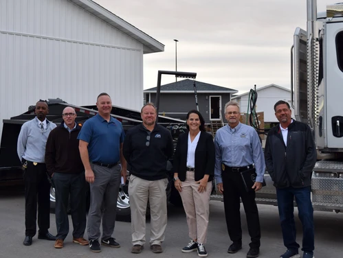 The Homes for Iowa crew with Lt. Governor Chris Cournoyer at Homes for Iowa