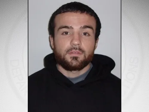 White in front of a gray background