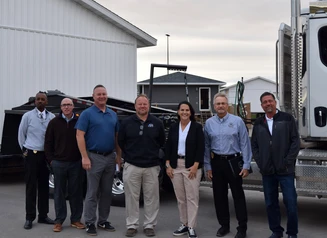 The Homes for Iowa crew with Lt. Governor Chris Cournoyer at Homes for Iowa